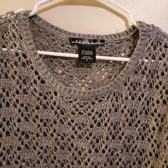 United States sweater metallic blue small - Picture 2 of 10